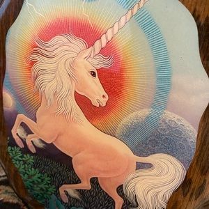 Vintage 1970s Unicorn plaque